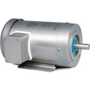 Baldor-Reliance Washdown Motor CSSWDM3542-5, 3 Phase, 0.75 HP, 1740 RPM, 575 Volts, TENV, 56C FR
