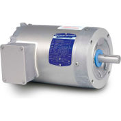Baldor-Reliance Washdown Motor IDVSWDM3546, 3 Phase, 1 HP, 1745 RPM, 208-230/460 Volts, TENV, 56C FR