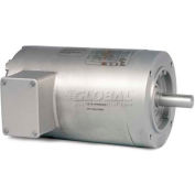 Baldor-Reliance Washdown Motor VSSEWDM3543, 3 Phase, 0.75 HP, 1160 RPM, 208-230/460 V, TENV,56C FR