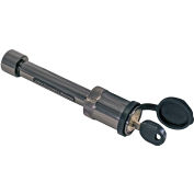 Buyers Products 1-2 to 5/8" Bone Style Locking Hitch Pin Assembly w/ Black Nickel Finish - BLHP400