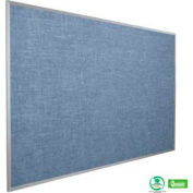 Balt® Vin-Tak Tackboard with Aluminum Trim 96"W x 48"H, Pacific Blue
