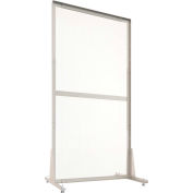 BOSTONtec WPS3672 Modular Personal Safety Workbench Partition 36"W x 72"H - Clear