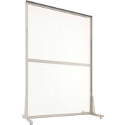 BOSTONtec WPS4872 Modular Personal Safety Workbench Partition 48"W x 72"H - Clear