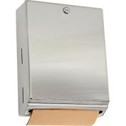 Bobrick® ClassicSeries Vertical Folded Paper Towel Dispenser W/Tumbler Lock, Stainless