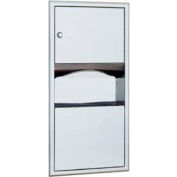 Bobrick® ClassicSeries Recessed Folded Paper Towel Dispenser/Receptacle