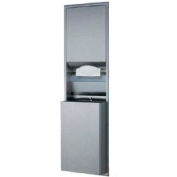 Bobrick® ClassicSeries Semi-Recessed Convertible Folded Paper Towel Dispenser/Receptacle