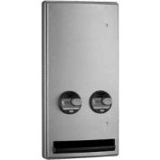 Bobrick® ConturaSeries® 25 Cent Semi-Recessed Sanitary Vendor - B47064 25
