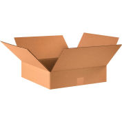 Flat Cardboard Corrugated Boxes 16" x 16" x 4" 200#/ECT-32 - Pkg Qty 25
