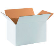 Cardboard Corrugated Boxes 17-1/4" x 11-1/4" x 10" 200#/ECT-32, White - Pkg Qty 25