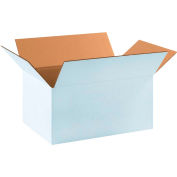 Cardboard Corrugated Boxes 17-1/4" x 11-1/4" x 8" 200#/ECT-32, White - Pkg Qty 25