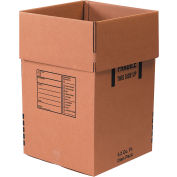 Cardboard Corrugated Dish Pack Boxes, 18"L x 18"W x 28"H, Kraft - Pkg Qty 5