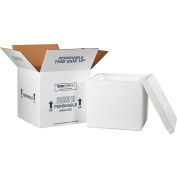 Foam Insulated Shipping Kit, 12"L x 12"W x 11-1/2"H, White