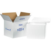 Foam Insulated Shipping Kit, 13-3/4"L x 11-3/4"W x 11-7/8"H, White