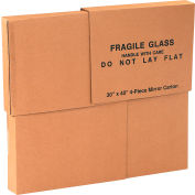 Global Industrial™ Mirrors Boxes, 30"L x 3-1/2"W x 40"H, Kraft - Pkg Qty 4