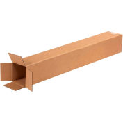 Tall Cardboard Corrugated Boxes 4" x 4" x 28" 200#/ECT-32 - Pkg Qty 25