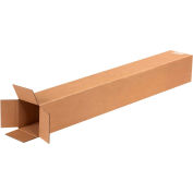 Tall Cardboard Corrugated Boxes 4" x 4" x 30" 200#/ECT-32 - Pkg Qty 25