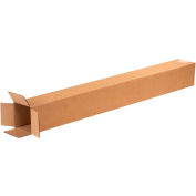 Tall Cardboard Corrugated Boxes 4" x 4" x 36" 200#/ECT-32 - Pkg Qty 25