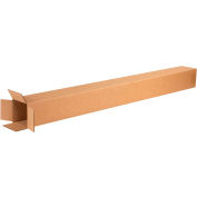 Tall Cardboard Corrugated Boxes 4" x 4" x 48" 200#/ECT-32 - Pkg Qty 25