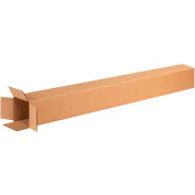 Tall Cardboard Corrugated Boxes 4" x 4" x 72" 200#/ECT-32 - Pkg Qty 15