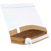 Global Industrial Self Seal Padded Mailers, #0, 6"W x 10"L, White, 25/Pack