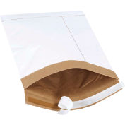 Global Industrial Self Seal Padded Mailers, #1, 7-1/4"W x 12"L, White, 100/Pack