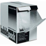3/16" Thick Perforated Bubble Roll w/ Dispenser, 175'L x 24"W, Clear