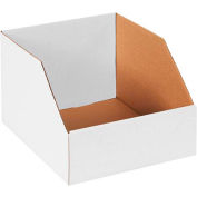 Global Industrial 10" x 12" x 8" Jumbo Open Top White Corrugated Boxes - Pkg Qty 50