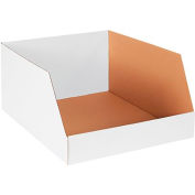 Global Industrial 20" x 24" x 12" Jumbo Open Top White Corrugated Boxes - Pkg Qty 25