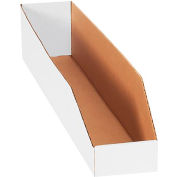 Global Industrial 4" x 24" x 4-1/2" Open Top White Corrugated Boxes - Pkg Qty 50