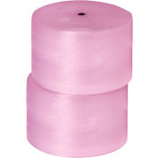 Global Industrial&#153; Non Perf. Anti Static Bubble Roll, 24&quot;W x 250'L x 1/2&quot; Thick, Pink, 2/Pk
