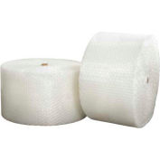 Global Industrial™ HD Non Perforated Bubble Roll, 24"W x 250'L x 1/2" Thick, Clear, 2/Pk