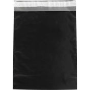 Global Industrial Colored Poly Mailers, 12"W x 15-1/2"L, 2.5 Mil, Black, 100/Pack
