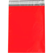 2.5 Mil Colored Poly Mailers, 15-1/2"L x 12"W, Red, 100/Pack