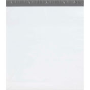 Global Industrial Expansion Poly Mailers, 26"W x 28"L x 5"D, 2.5 Mil, White, 100/Pack