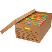 Economy File Storage Box w/Lid FSB370 - Legal 24"L x 15"W x 10"H - Kraft - Price Each - Pkg Qty 12
