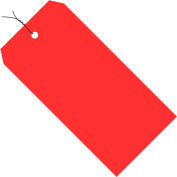 #8 Red Wired Tag Pack 6-1/4" x 3-1/8" - 1000 Pack