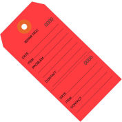 Global Industrial Consecutively Repair Tag #5, 4-3/4"L x 2-3/8"W, Red, 1000/Pack