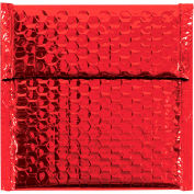 Global Industrial™ Glamour Bubble Mailers, 7"W x 6-3/4"L, Red, 72/Pack