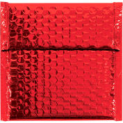 Global Industrial Glamour Bubble Mailers, 7"W x 6-3/4"L, Red, 72/Pack