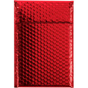 Global Industrial Glamour Bubble Mailers, 7-1/2"W x 11"L, Red, 72/Pack