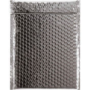 Global Industrial Glamour Bubble Mailers, 9"W x 11-1/2"L, Silver, 100/Pack