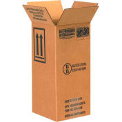 Global Industrial™ Haz Mat Boxes 1 Gal. Plastic Jug, 6"L x 6"W x 12-3/4"H, Kraft, 20/Pack