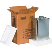 One 1 Gal. F Style Haz Mat Shipper Kit, 8-3/16"L x 5-11/16"W x 12-3/8"H