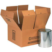 Global Industrial Haz Mat Boxes Four 1 Gal. Paint Cans, 14-1/4"L x 14-1/4"W x 7-5/8"H, 10/Pk