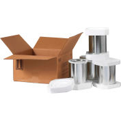 One 1 Qt. Foam Haz Mat Shipper Kit, 5-1/8"L x 5-1/8"W x 6-3/16"H