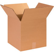 Global Industrial Heavy Duty Double Wall Corrugated Boxes, 14"L x 14"W x 14"H, Kraft - Pkg Qty 15