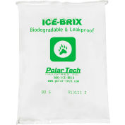 Ice-Brix Cold Packs, 6 Oz., 5-1/2"L x 4"W x 3/4"H, White/Green, 96/Pack