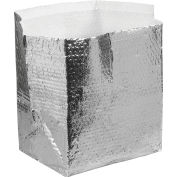 Global Industrial™ Cool Shield Insulated Box Liners, 11"L x 8"W x 6"D, Silver, 25/Pack