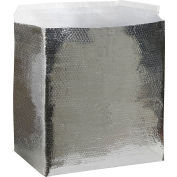 Global Industrial Cool Shield Insulated Box Liners, 14"L x 10"W x 10"D, Silver, 25/Pack