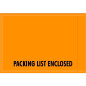 Full Face Envelopes - "Packing List Enclosed/Important Papers" 4-1/2 x 6-1/2" Orange - 1000/Case